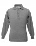 Men pure wool sweater plain collar grey